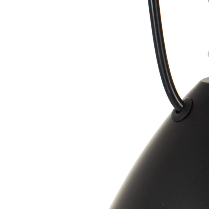 Lustră Negru Aluminiu 20 x 20 x 30 cm