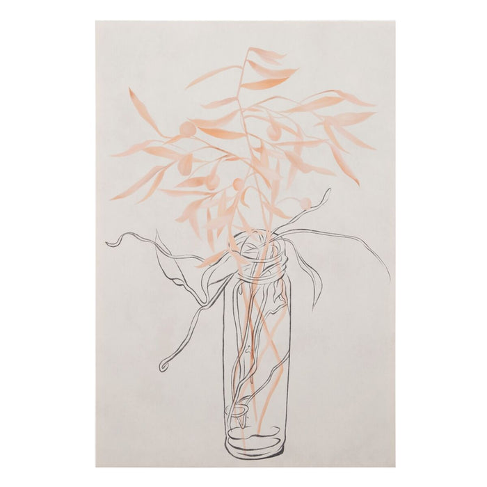 Pânză 80 x 3,8 x 120 cm Vază Květiny