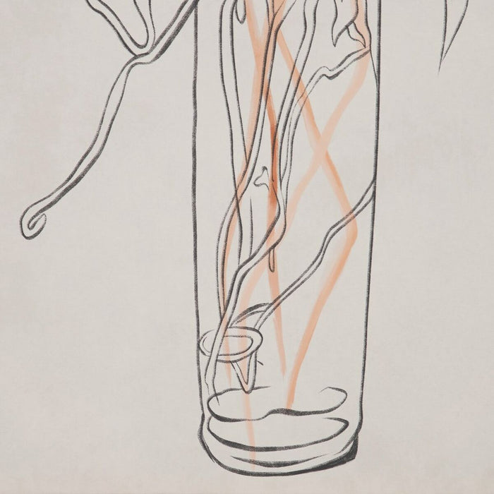 Pânză 80 x 3,8 x 120 cm Vază Květiny