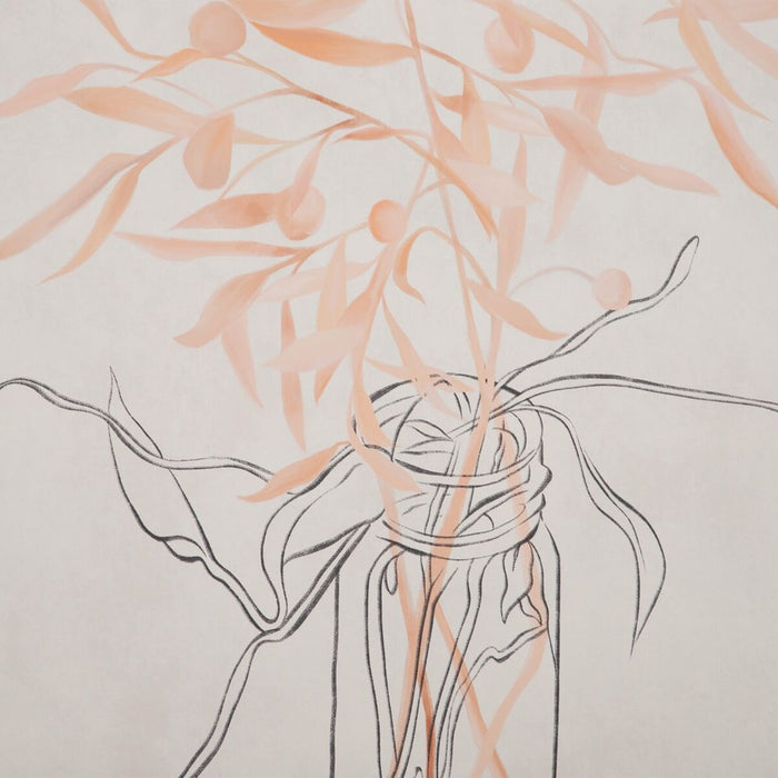 Pânză 80 x 3,8 x 120 cm Vază Květiny