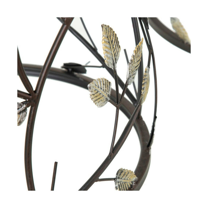 Masa laterală 42,93 x 42,93 x 50,04 cm Geam Negru Auriu* Metal (2 Unități)