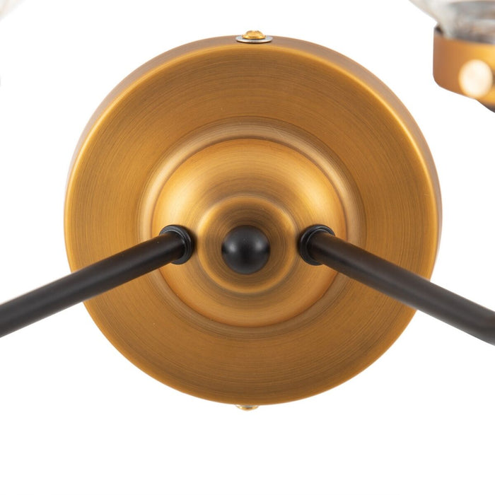 Lampă de Perete 33 x 23,5 x 32,5 cm Geam Auriu* Metal