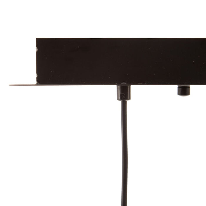 Lustră 40 x 15 x 20 cm Geam Negru Metal