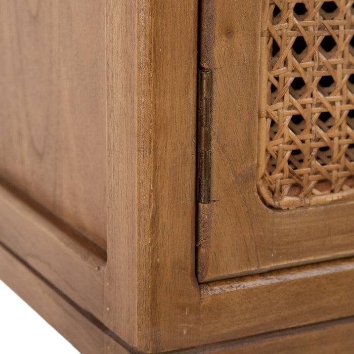 Servantă BATARI 80 x 40 x 90 cm Natural Lemn Ratan