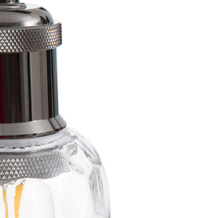 Lampă de masă Alb Gri Argintiu Metal Geam Marmură Fier 220 V 20 x 16 x 54 cm