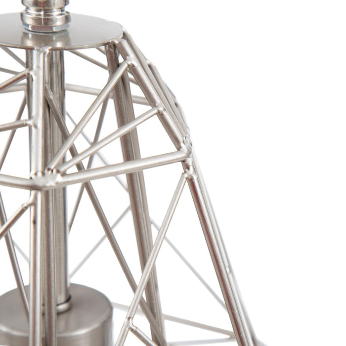 Lustră 30 x 30 x 36 cm Metal Argintiu