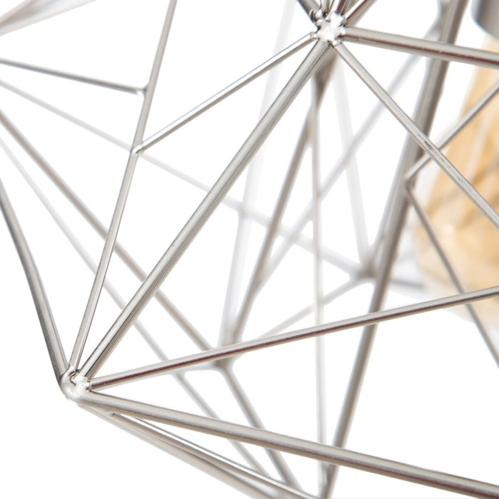 Lustră 30 x 30 x 36 cm Metal Argintiu