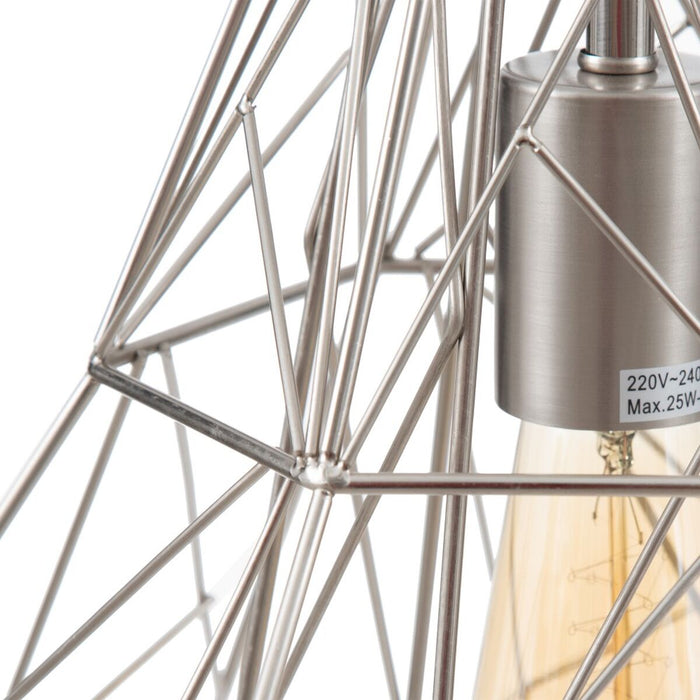 Lustră Metal Argintiu 35 x 35 x 45 cm