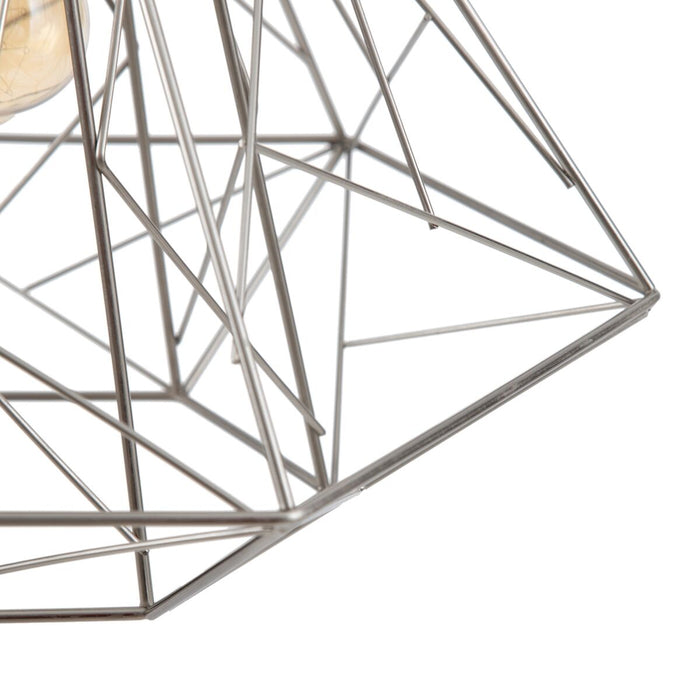 Lustră Metal Argintiu 35 x 35 x 45 cm