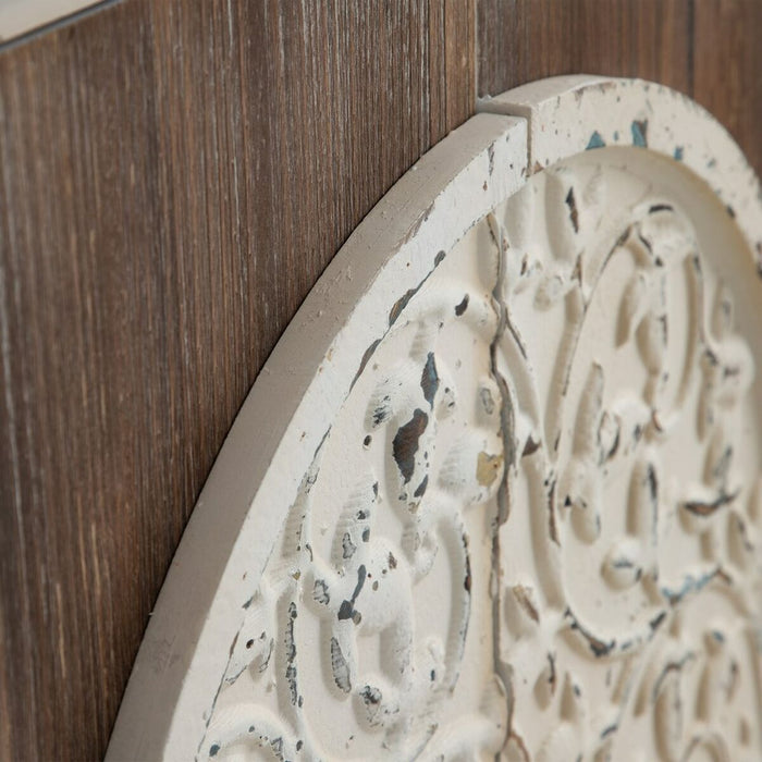 Dulap NATURE 79 x 40 x 96 cm Natural Alb Lemn de brad Lemn MDF