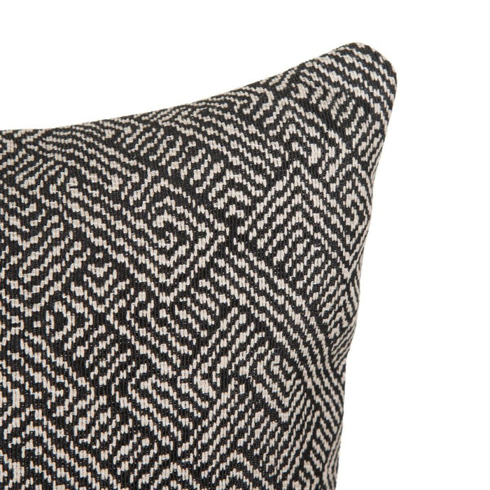 Pernă Alb Negru Geometric 50 x 30 cm