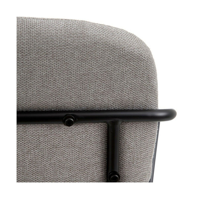 Scaun cu Mânere 60,5 x 56 x 75 cm Țesut Sintetic Metal Gri deschis