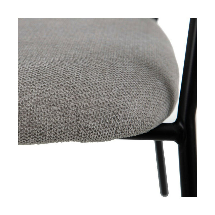 Scaun cu Mânere 60,5 x 56 x 75 cm Țesut Sintetic Metal Gri deschis
