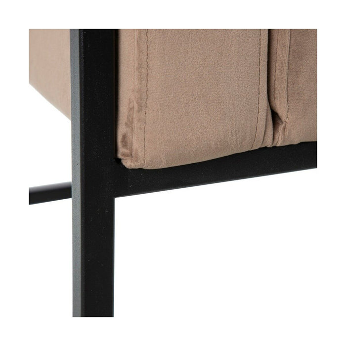 Fotoliu 74 x 67 x 87,5 cm Țesut Sintetic Metal Gri Maroniu