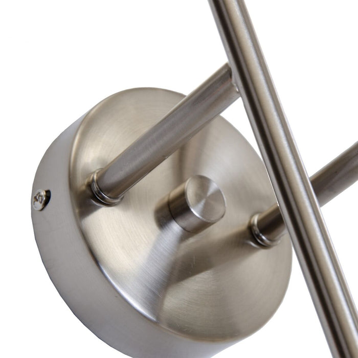 Lampă de Perete 18 x 10 x 45 cm Metal Argintiu