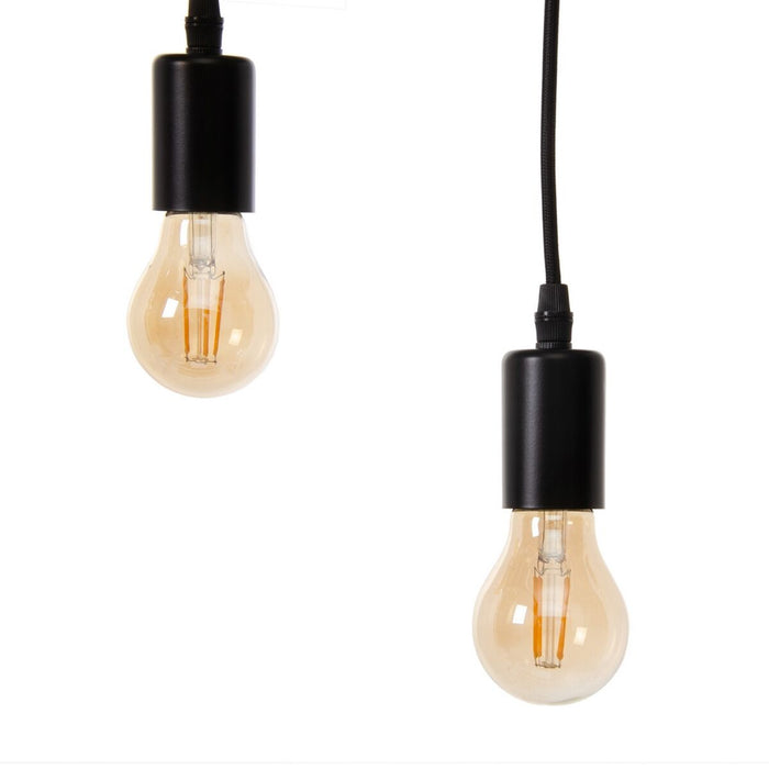 Lustră 107 x 5 x 15 cm Negru Metal