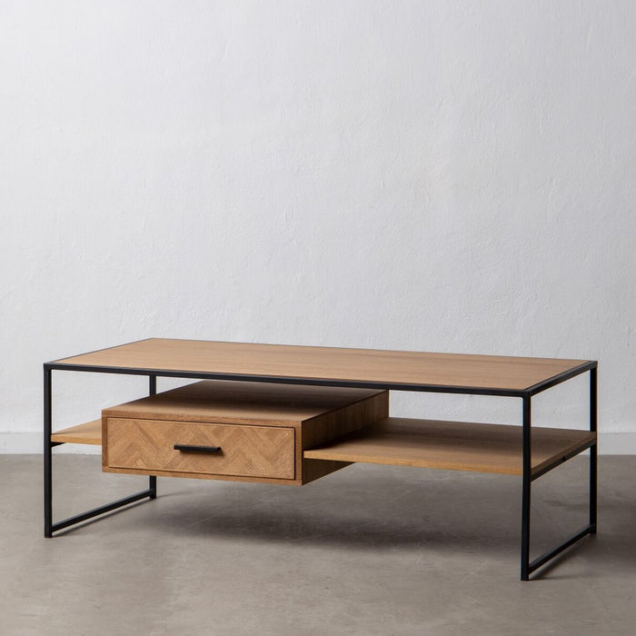 Masa de Cafea SPIKE 120 x 60 x 42,5 cm Metal Lemn