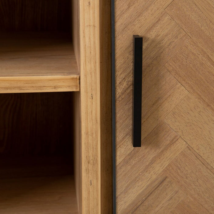 Servantă SPIKE 90 x 36 x 115,5 cm Natural Metal Lemn