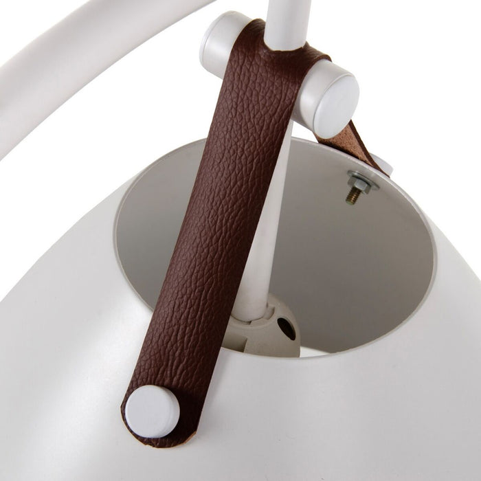 Lampă cu Picior Metal Alb 36 x 36 x 160 cm