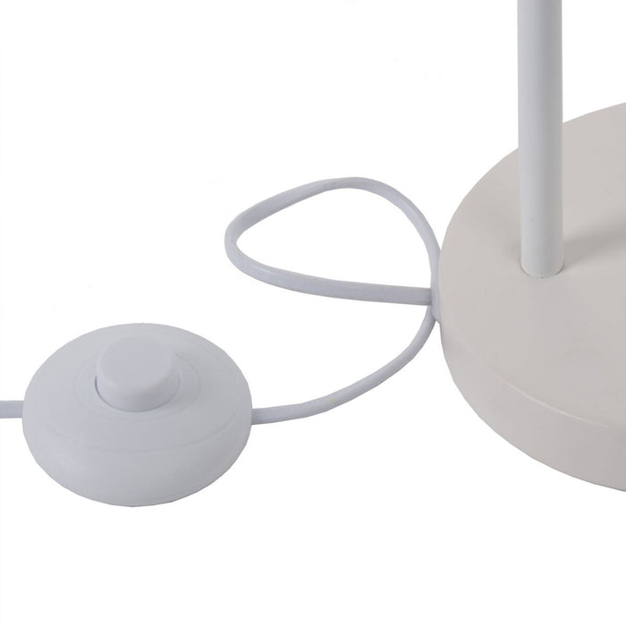 Lampă cu Picior 15,5 x 15,5 x 143 cm Metal Alb