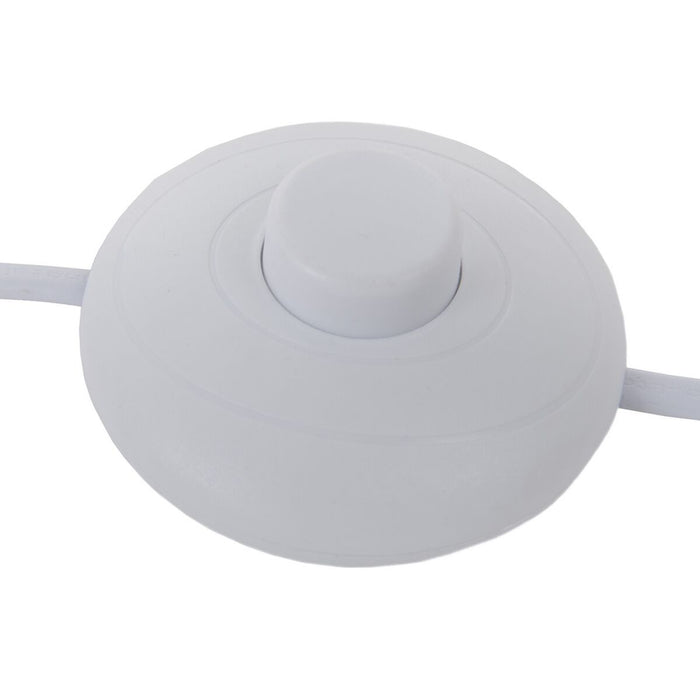 Lampă cu Picior 15,5 x 15,5 x 143 cm Metal Alb