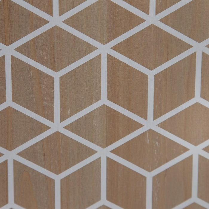 Servantă KENSY 80 x 34 x 98 cm Natural Lemn Alb