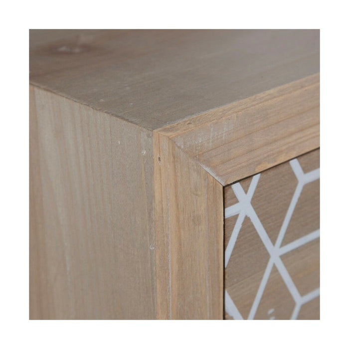 Mobilier pentru Hol KENSY 95 x 40 x 75 cm Natural Lemn Alb