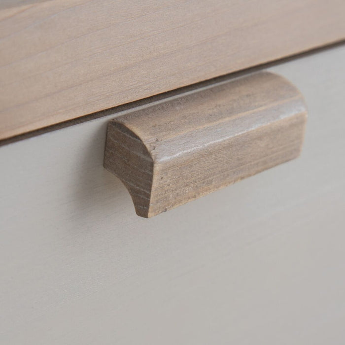 Mobilă TV KENSY 120 x 34 x 54,5 cm Natural Lemn Alb