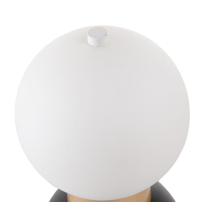 Lampă de masă Alb Negru Auriu* Metal Geam Fier 220-250 V 15 x 15 x 22 cm