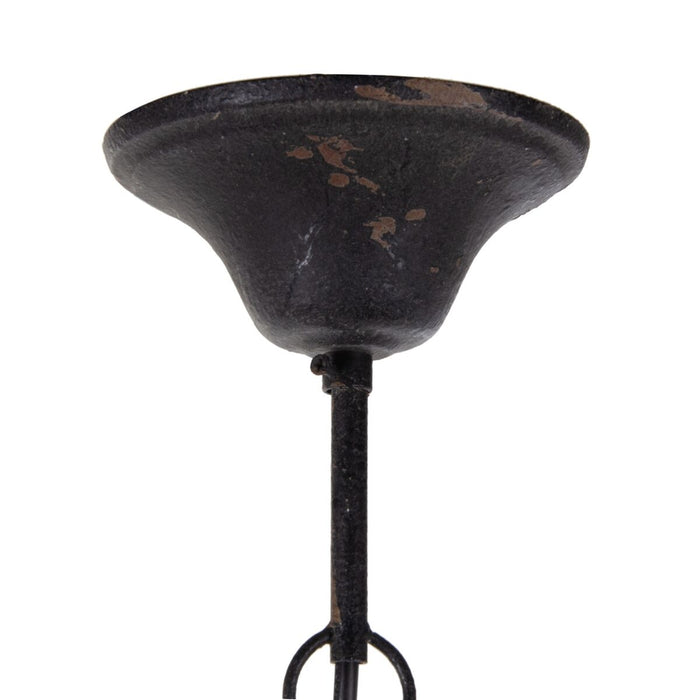 Lustră 54,5 x 54,5 x 74 cm Metal Lemn Alb