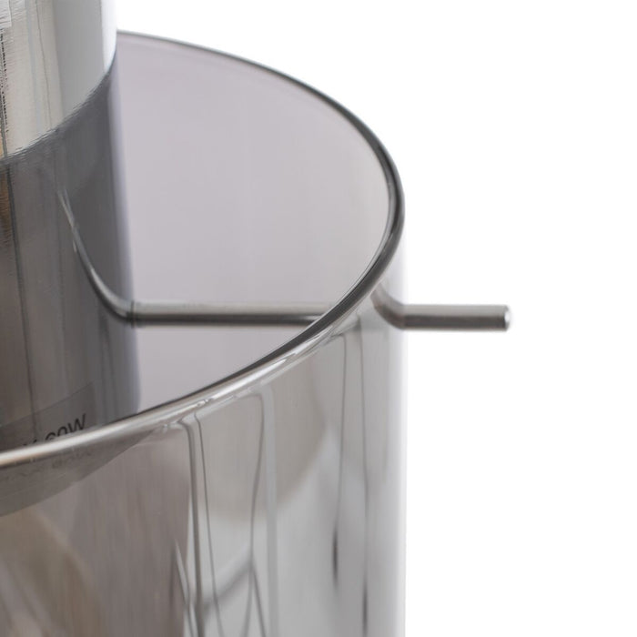 Lustră 13 x 13 x 120 cm Geam Metal Argintiu Ø 15 cm