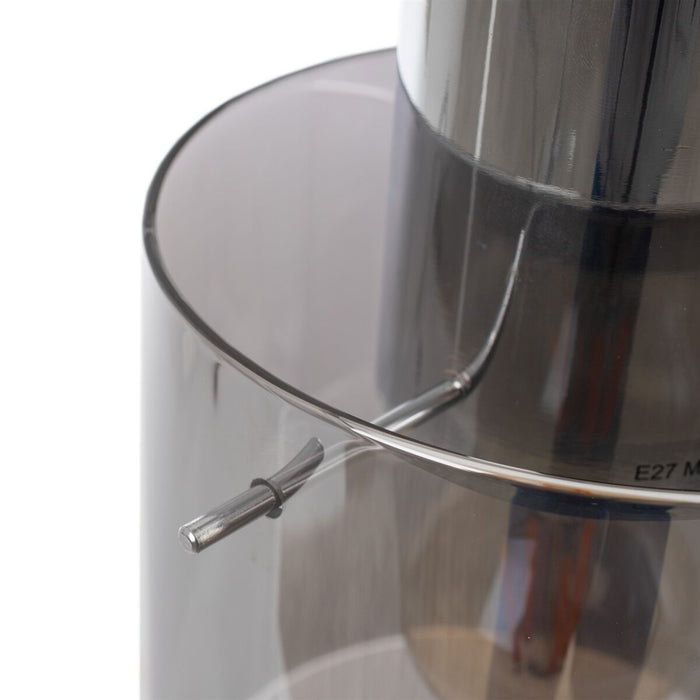 Lustră 13 x 13 x 120 cm Geam Metal Argintiu Ø 15 cm