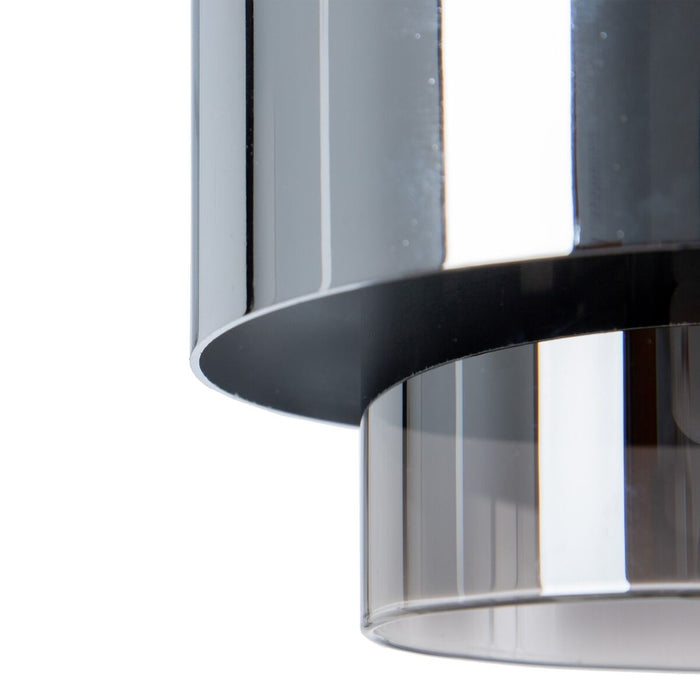 Lustră Geam Metal Argintiu Ø 10 cm 20 x 20 x 120 cm