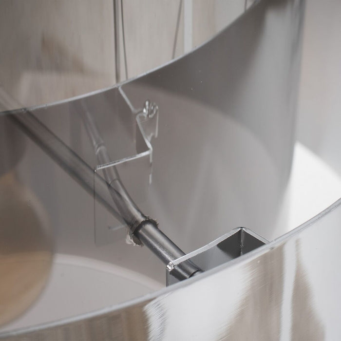 Lustră 28 x 28 x 120 cm Geam Metal Argintiu Ø 28 cm