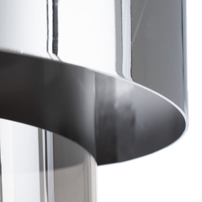 Lustră 28 x 28 x 120 cm Geam Metal Argintiu Ø 28 cm