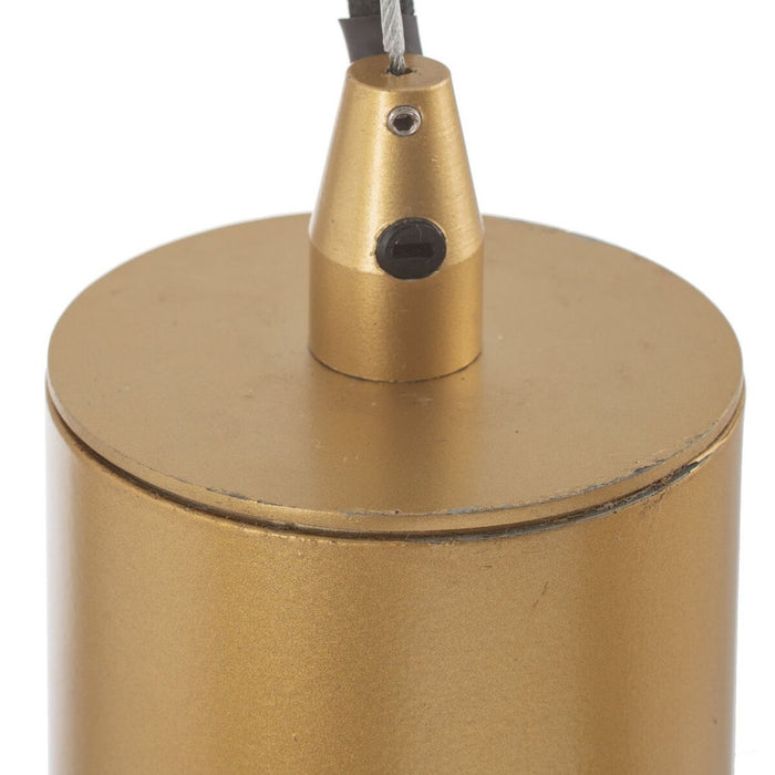 Lustră 22 x 22 x 120 cm Geam Auriu* Metal