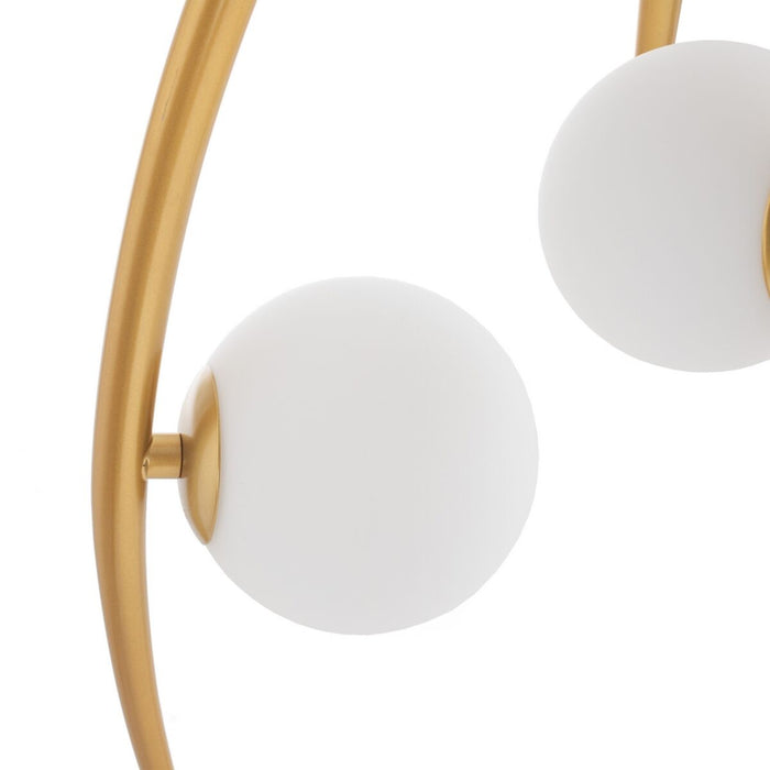 Lustră 22 x 22 x 120 cm Geam Auriu* Metal