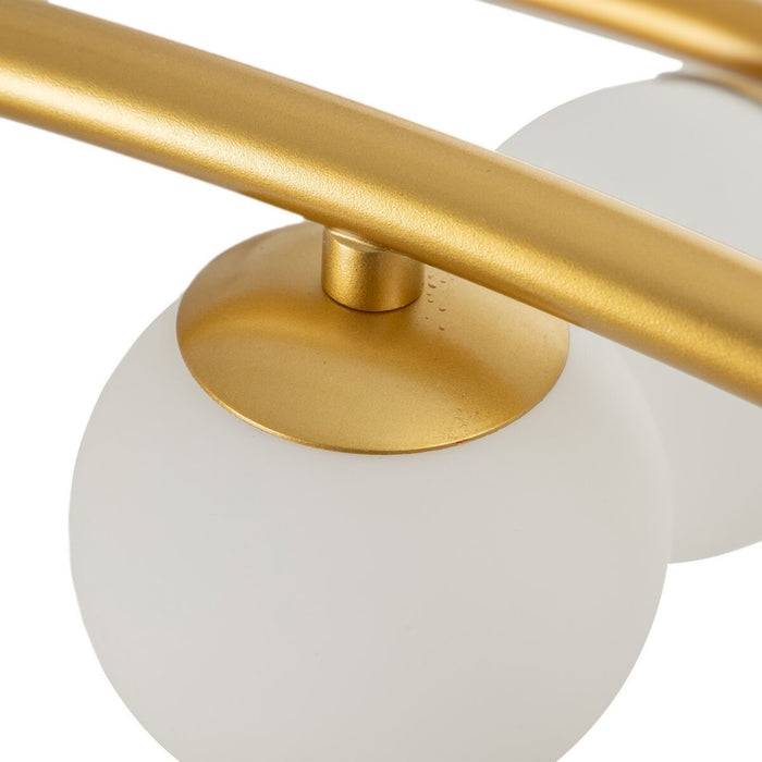 Lustră 120 x 33 x 33 cm Geam Auriu* Metal