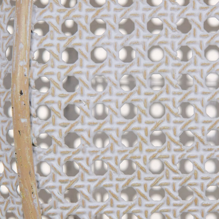 Suport de Lumânări 31,5 x 31,5 x 34,5 cm Natural Metal Alb