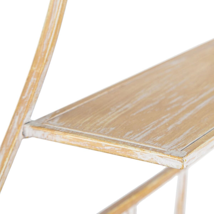 Raft 39,5 x 10,5 x 70 cm Natural Metal Alb