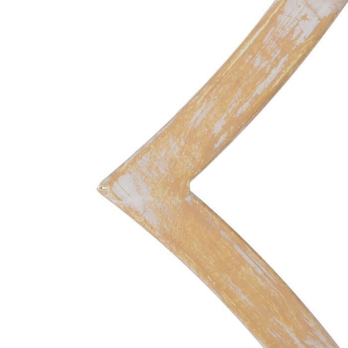 Oglindă de perete 70 x 2,5 x 70 cm Natural Metal Alb