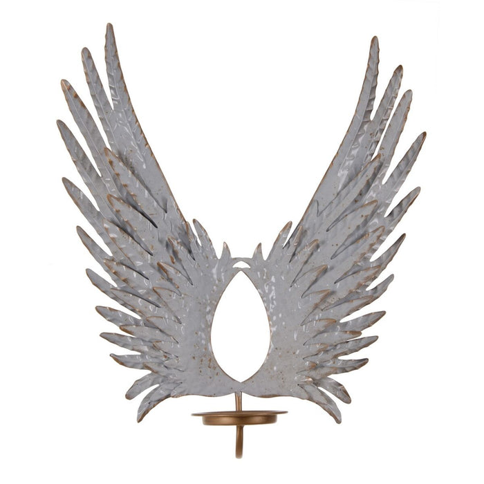 Suport de Lumânări 45,5 x 12,5 x 51 cm Auriu* Metal Alb