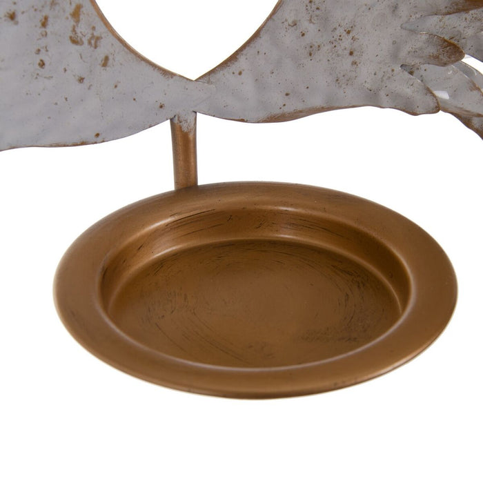 Suport de Lumânări 45,5 x 12,5 x 51 cm Auriu* Metal Alb