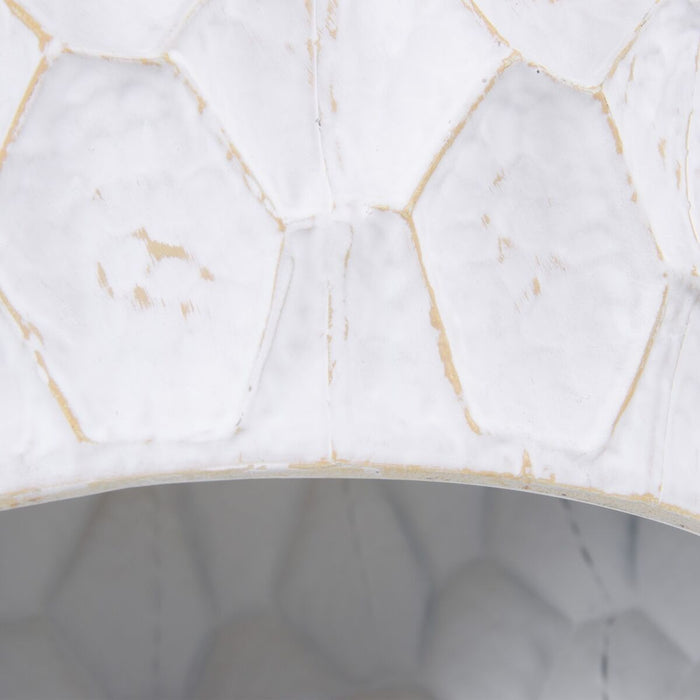 Lustră 35,5 x 35,5 x 30 cm Metal Alb