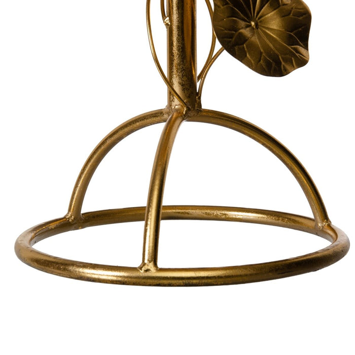 Masa laterală 50 x 50 x 64 cm Geam Auriu* Metal