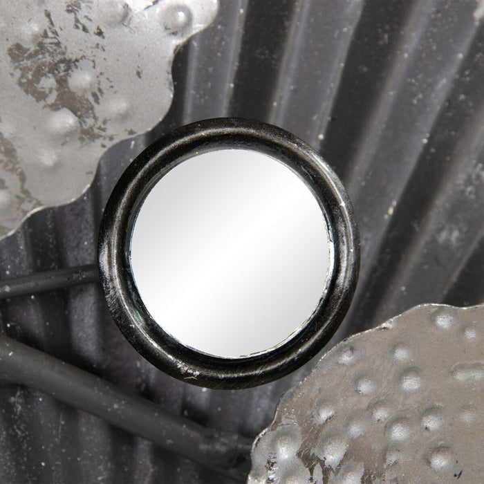 Decorațiune de Perete 94 x 10 x 116,5 cm Metal Argintiu