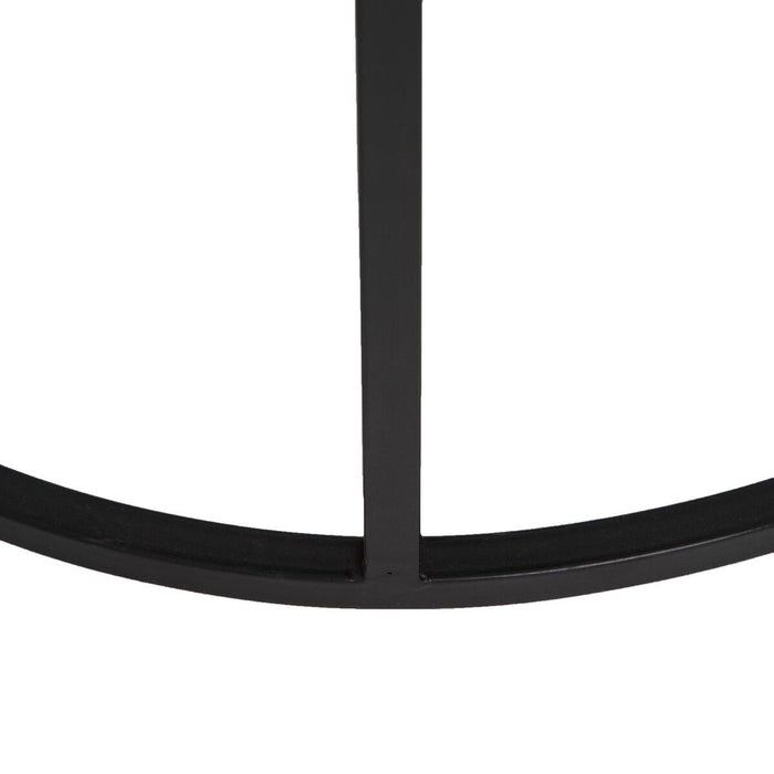 Masa laterală Maro Negru Metal Fier Lemn MDF 62,5 x 62,5 x 73 cm 62,5 x 31 x 73 cm (2 Unități)