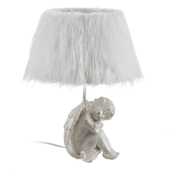 Lampă de masă Alb Policarbonat Polirășină 60 W 220 V 240 V 220-240 V 30,5 x 30,5 x 41,5 cm