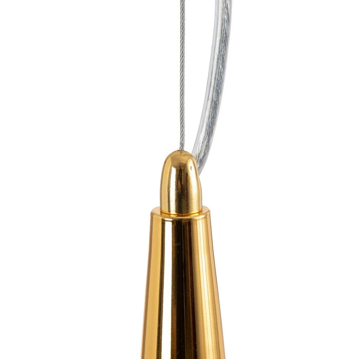 Lustră 60 x 60 x 67 cm Geam Gri Metal Argintiu