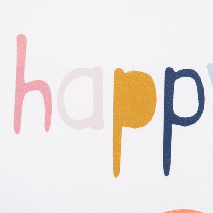 Pernă Happy Alb 40 x 40 cm Pătrat